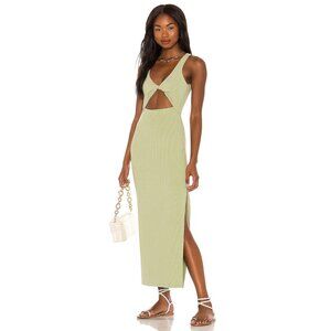 L*SPACE Nico Midi Dress in Light Olive Medium Womens Bodycon Tank